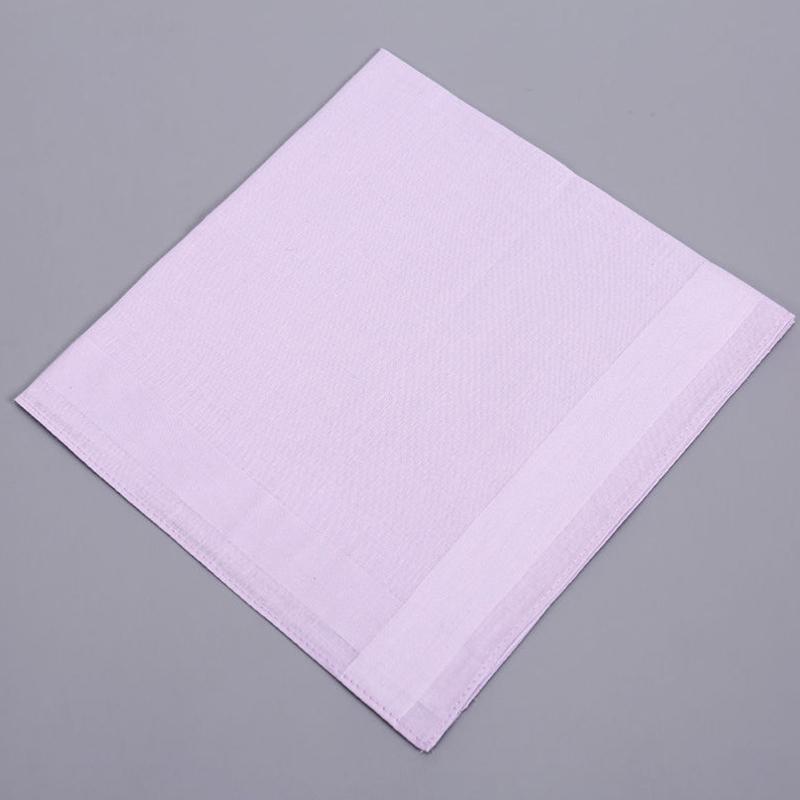 1Pc Hand Towel Female Solid Color Square Handkerchiefs Wedding Party Women's Cotton 40x40CM