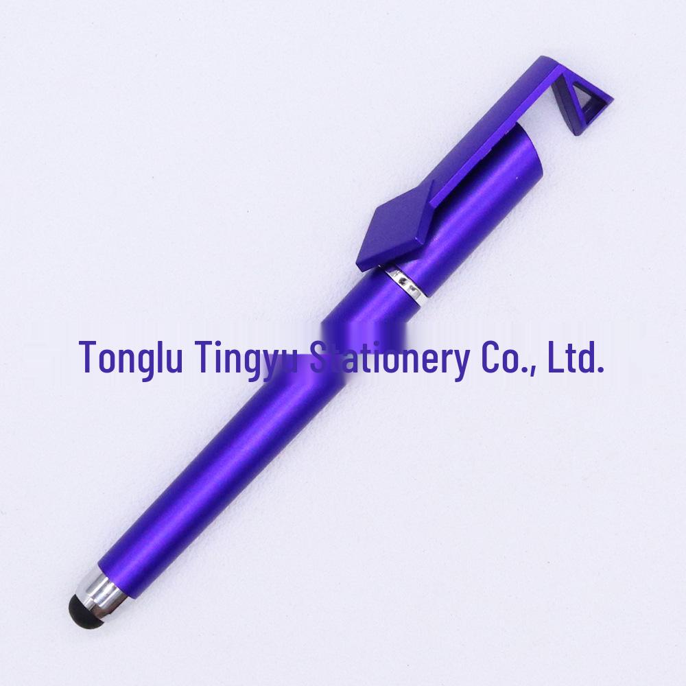 Stylus Ballpoint Pen with Touchscreen Stand & QR Code Clip