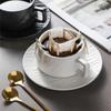 Taozhi Ceramic Coffee Cup & Saucer Set