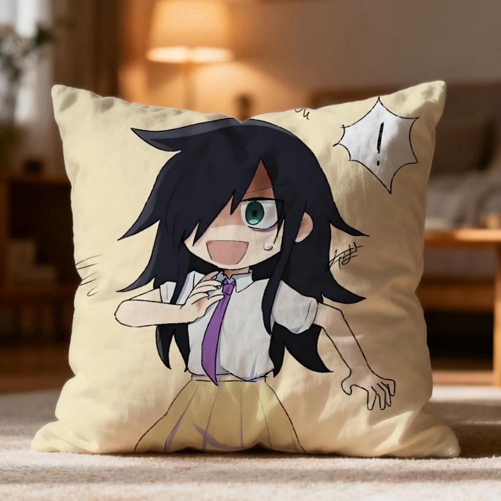 Fashion K-KKuroki Tomoko Cushion Cover Soft Washable Pillow Case Multi-Scene for Couch Bed Travel Office Use
