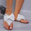 2025 Ladies Shoes Pinch Toe Women's Slippers Summer New Outdoor Beach Butterfly-knot Plus Size Best Seller Flat Slippers