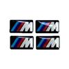 For BMW M Performance E46 E90 F10 F30 X3 F20 E60 E70 E39 E36 E87 X7 4pcs Car Logo Glue Sticker Steering wheel Decals Labeling NQW8