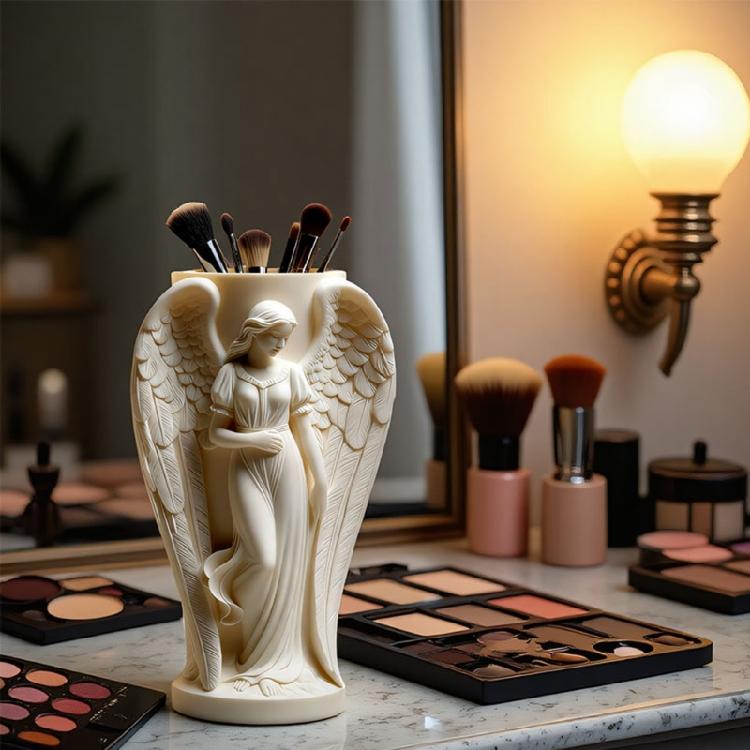 Detaillierte Relief Engel Blumentopf Silikonform für Harzkunst Schmuckbehälter Kerzenform Bastelzubehör