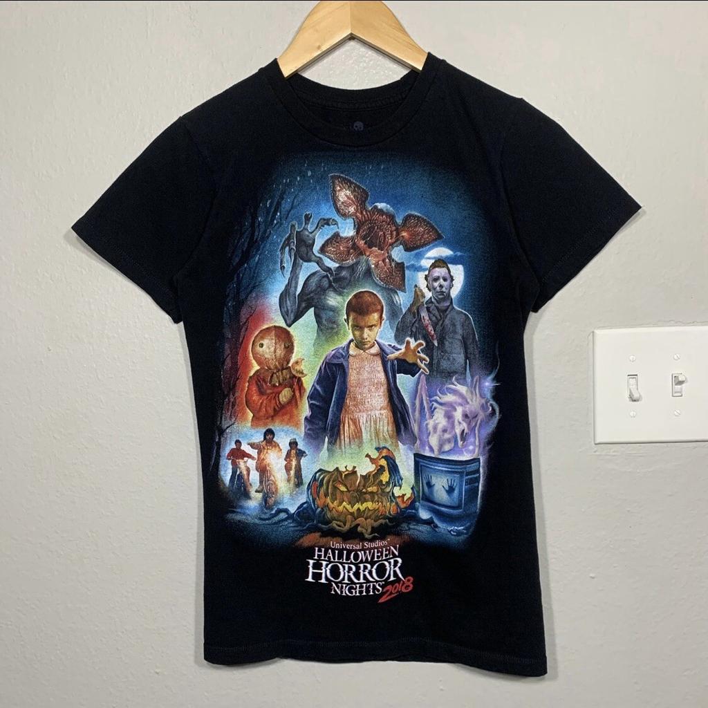 Universal Studios Halloween Horror Nights 2018 Stranger Things Black Tee XS