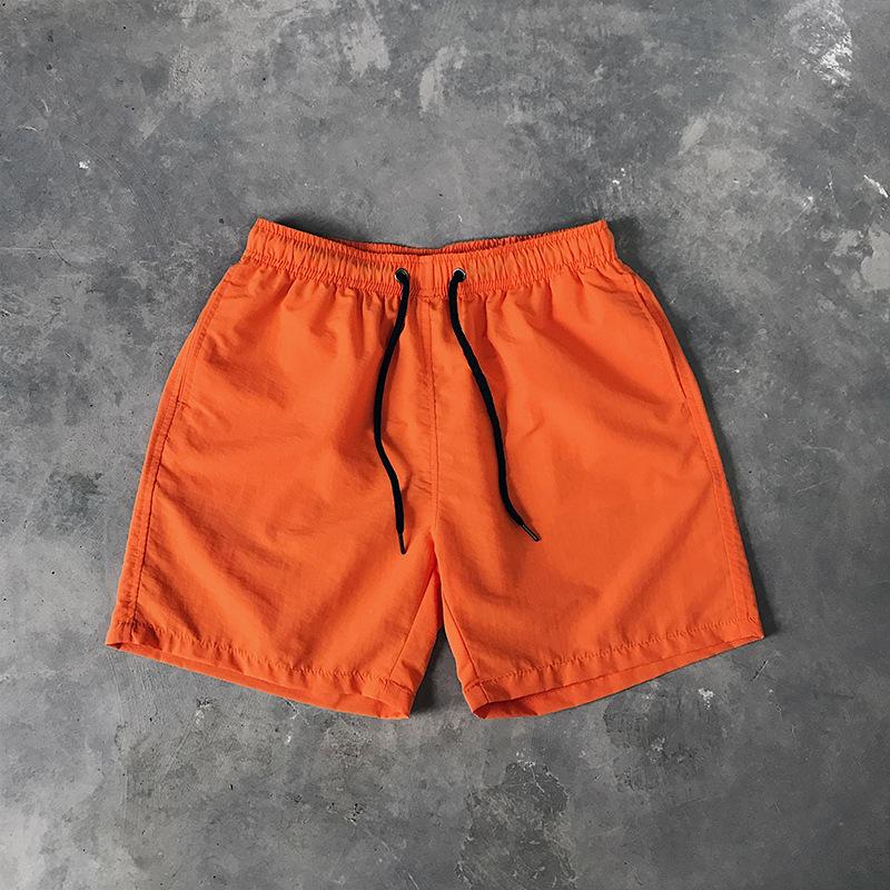 Men's Casual Shorts Solid Color Simple Waterproof Beach Shorts Men’s Pants