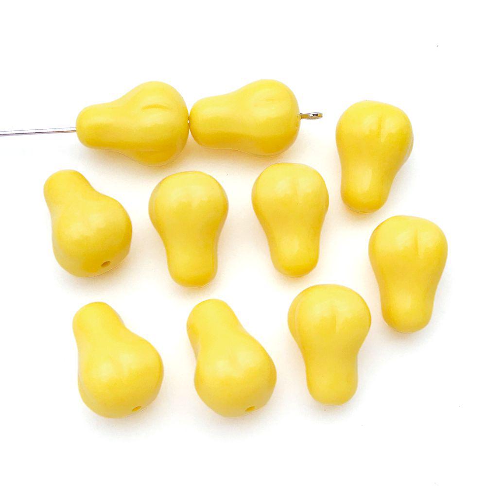 20 Colorful 3D Acrylic Fruit Pear Bead Pendants for DIY Jewelry