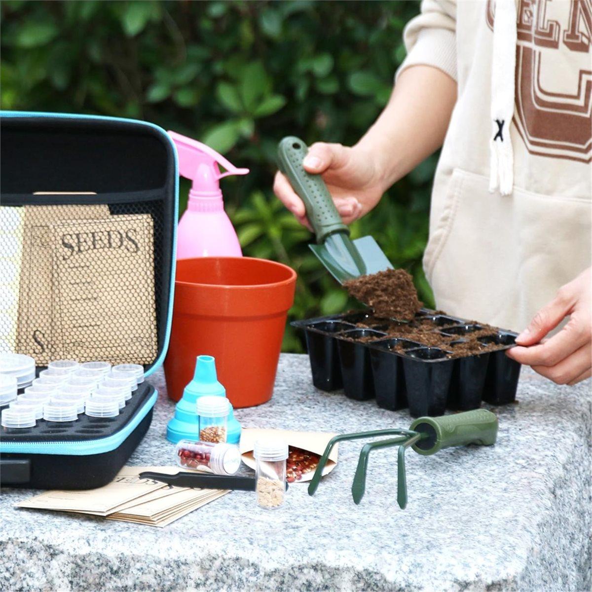 

70 Slots Seed Storage Organizer, Garden Seeds Saver Kit Seed Organizer with 20 Seed Envelopes, Write Label, Funnel China Mainland