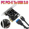 Computer PCI-E To USB 3.0 TYPE-E Expansion Card 19PIN PCI-E To USB 3.0 Hub Splitter Expansion Adaptor Card