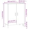 Sideboard High Gloss White 69.5 x 34 x 90 cm Engineered Wood
