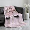 Ins Style Beauty Makeup Eyelash Peach Skin Blanket Soft Throw Blanket for Home Bedroom Bed Sofa Picnic Travel Office BlanketGift