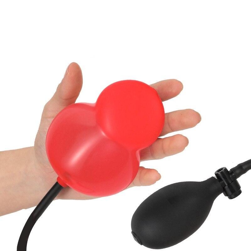 Gourd Shape Inflatable Anal Plug Anal Expander Silicone Adult Sex Toys Fisting Slave Femdom BDSM