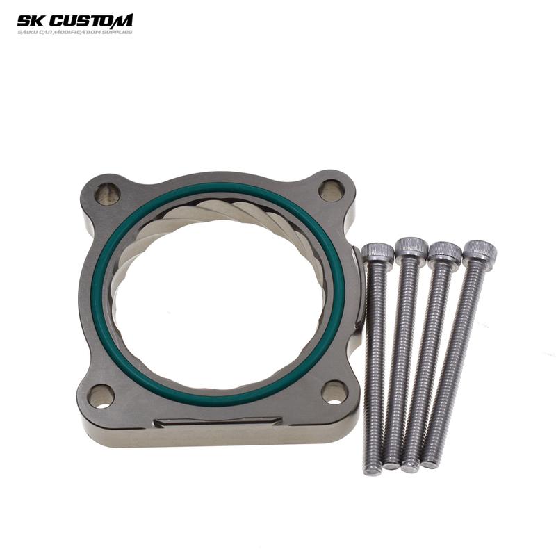 For Toyota Prado 2.7L Land Cruiser2700 2TR Engine Throttle Body Spacer Forged Al Alloy Throttle Vortex Intake Gasket Accessories