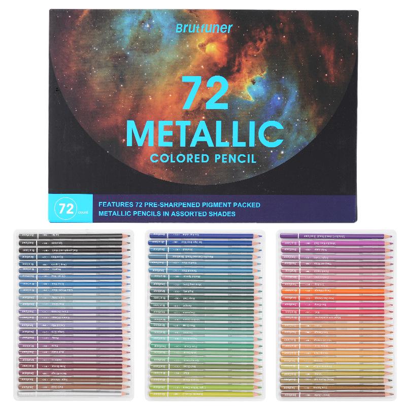 Brutfuner 180 Oil & Water-Soluble Colored Pencils Set for Drawing & Doodling - Ideal Gift