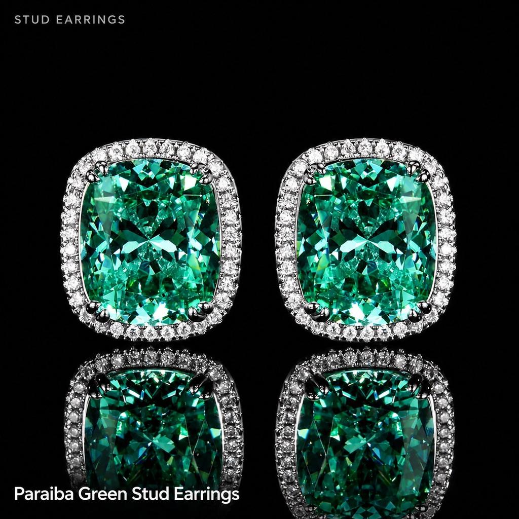 WNFU Women's Jewelry Set, Paraiba Green, Copper