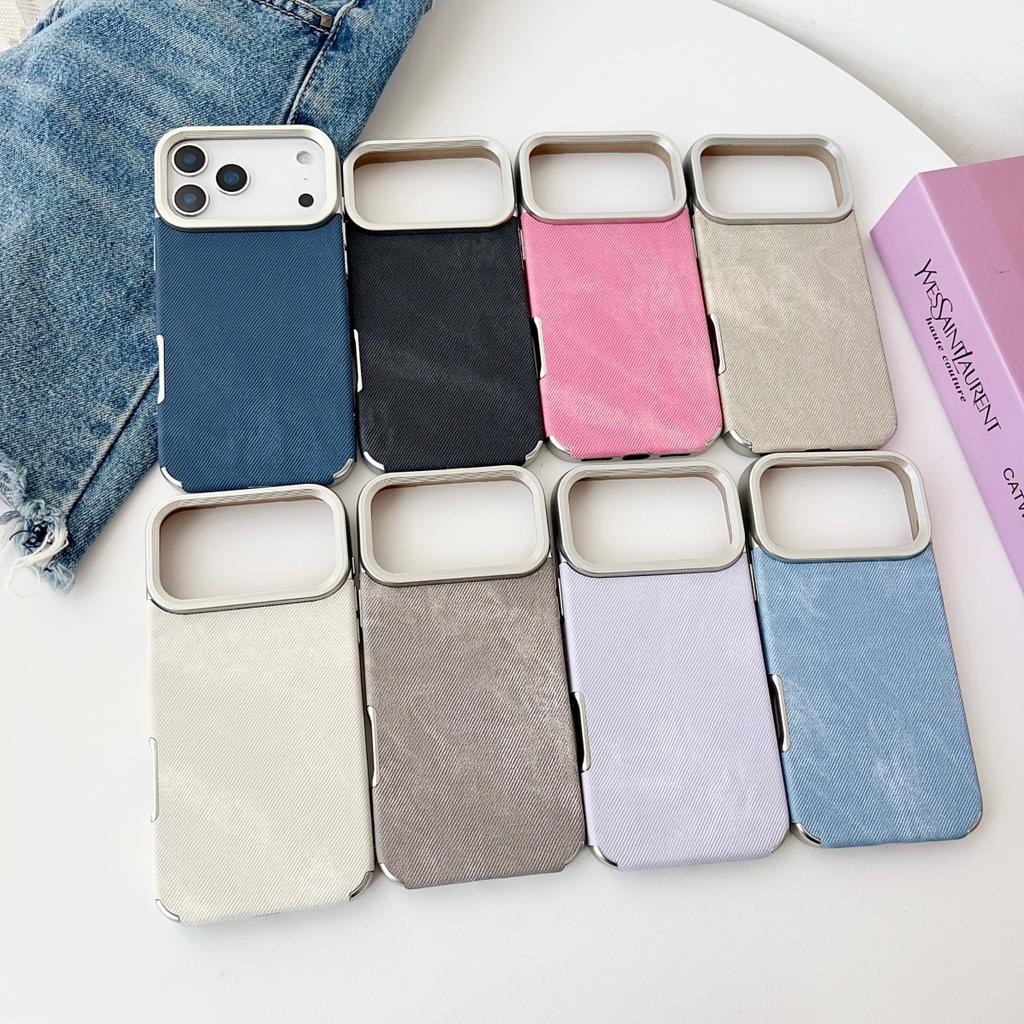 Vintage Cowboy Fabric Soft Shockproof Phone Case For iPhone 17 Air 16 15 14 13 12 11 Pro Max Plus Luxury Retro Jeans Armor Cover