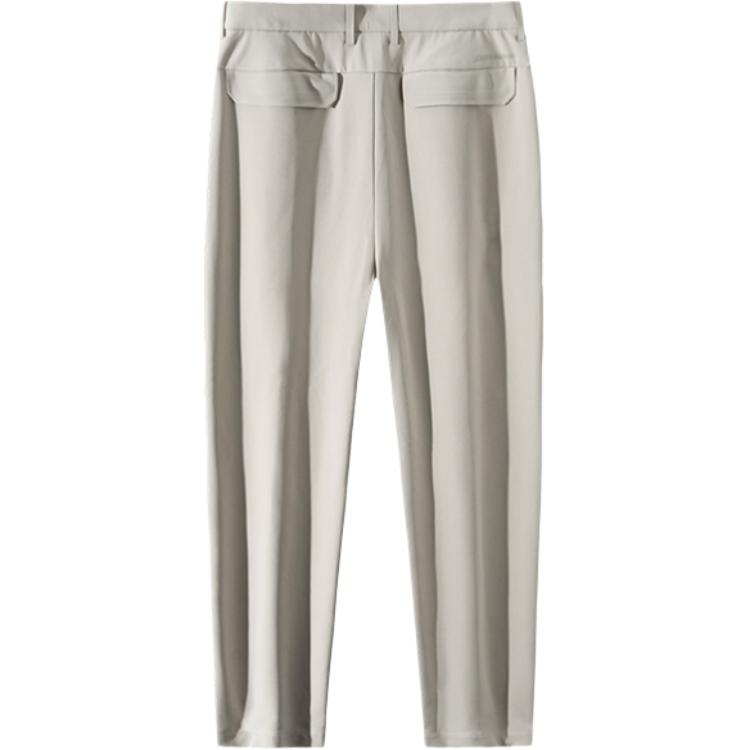 Anta All-Weather Series Comfortable Casual Simple Straight-Leg Mid-Waist Fleece Knitted Sports Pants Men Bottoms Khaki 152440502-3