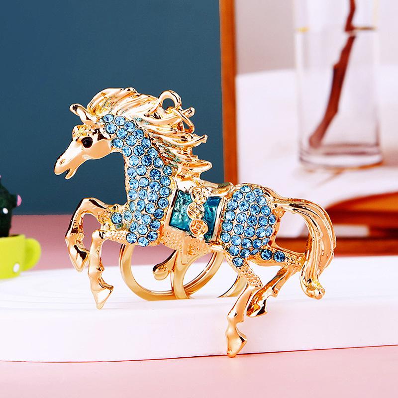 Pony Car Schlüsselanhänger Tasche Anhänger Metall Schlüsselanhänger Jahr des Pferdes