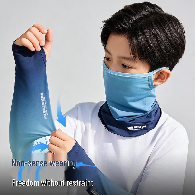 

Kids Sun Protection Ice Sleeves and Face Mask Set
