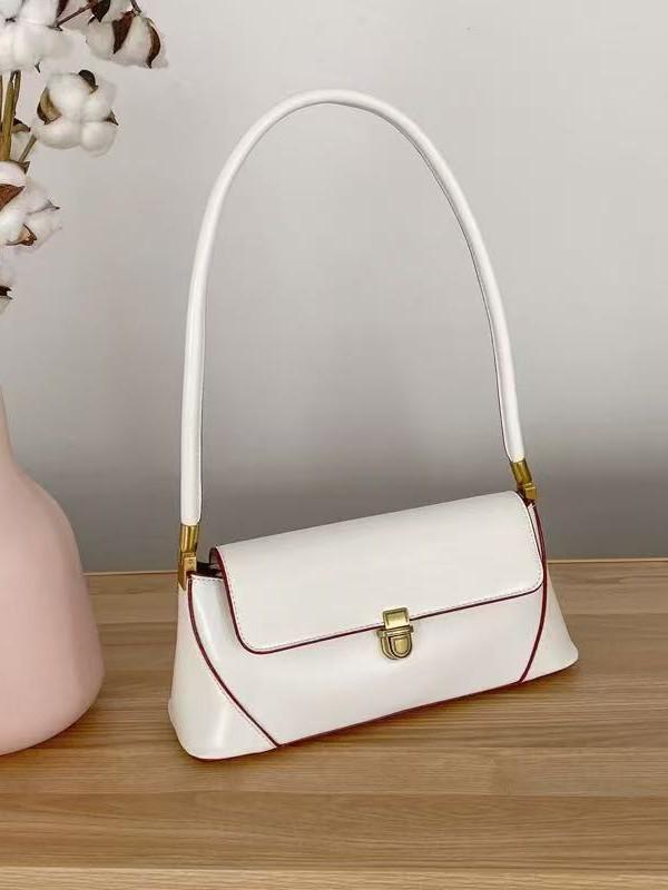 Women's Fashion Versatile French Underarm Bag - High-End, Simple, Niche Design, Hand-Held, Single Shoulder Handbag.