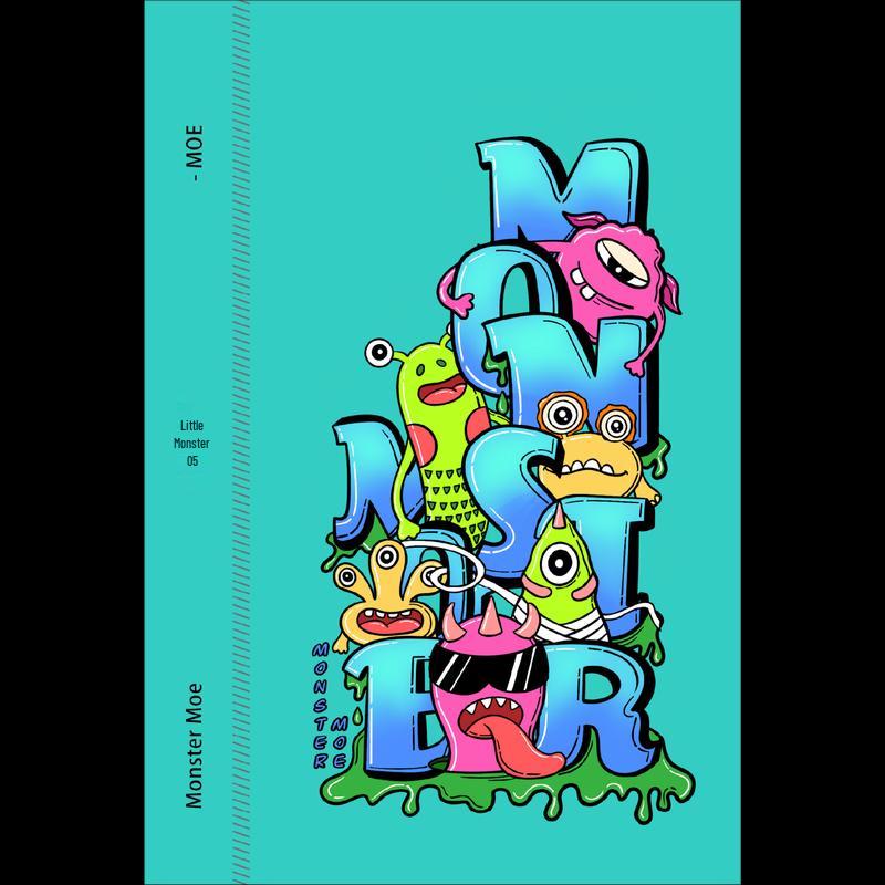 

MONSTER MOE Universal Phone Back Film Stickers Little Monster Series