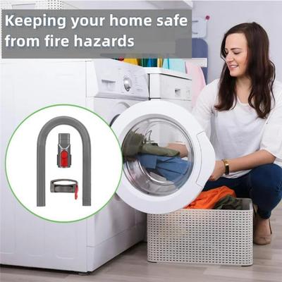 A65T-Dryer Vent Cleaning Kit For Dyson V15 V11 V10 V8 V7 Vacuum Cleaner Dryer Lint Remover Flexible Hose And Crevice Tool