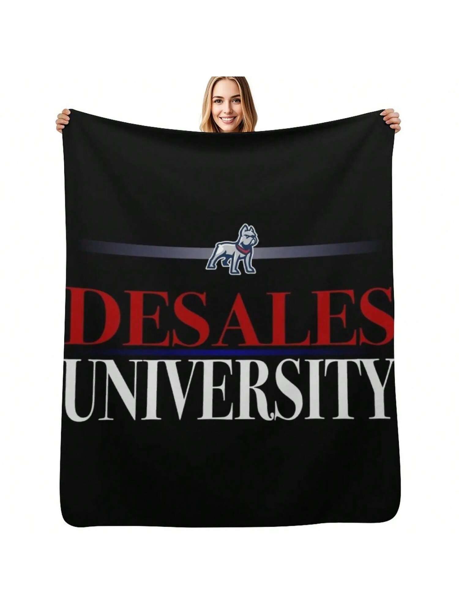 

DeSales University Throw Blanket For Sofa Thin Personalized Gift Valentine Gift Ideas Blanket 75X95CM сірий колір