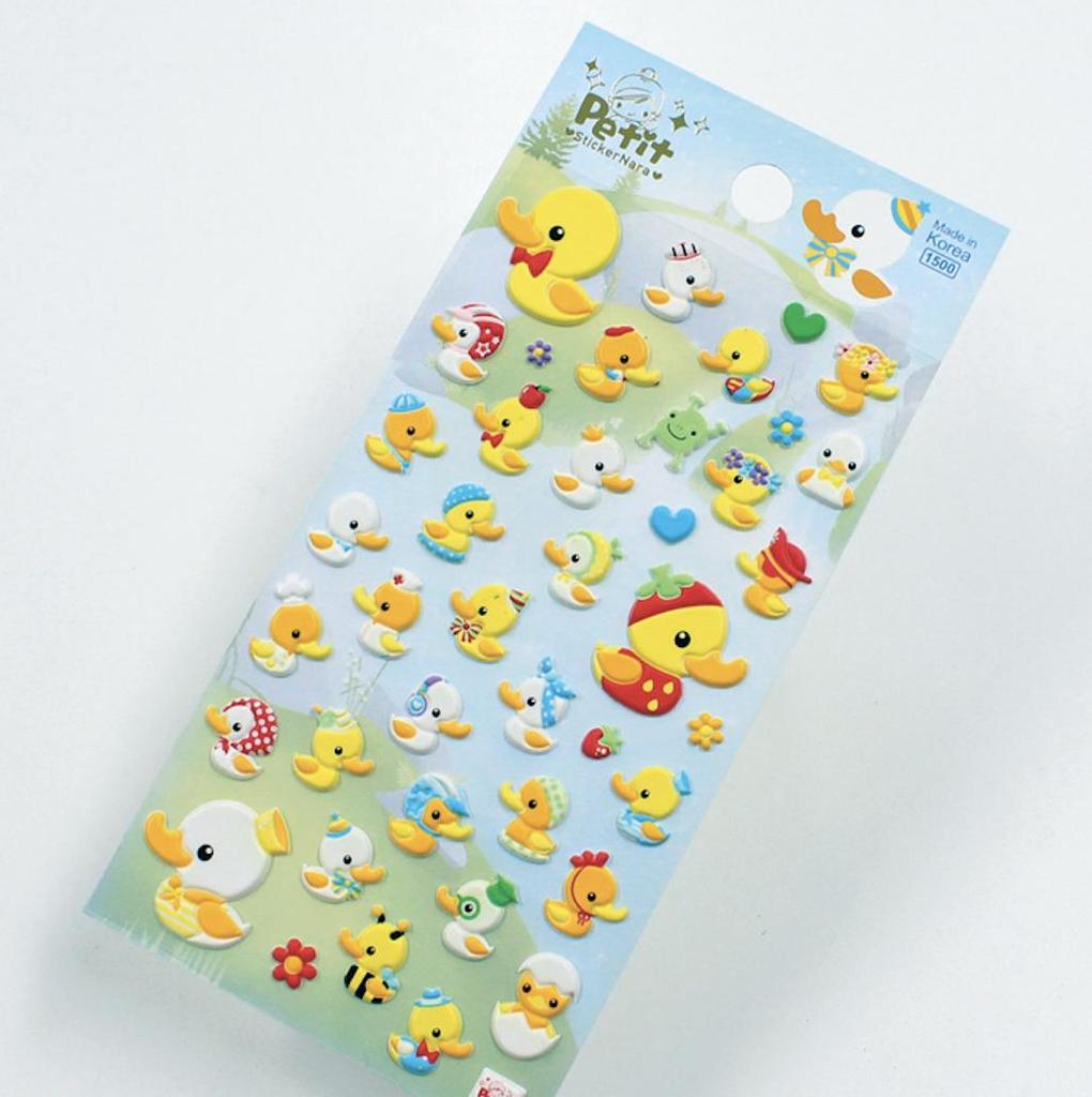 Petit Fancy Sevimli Hayvan Çıkartmaları (Her Biri 10 Adet) - 27 Seçenek (Üç Boyutlu/Kore/Dekorasyon/Kendin Yap Scrapbooking)