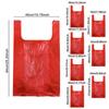 100Pcs Grocery Shopping Bags Large Capacity Strong Load-bearing Disposable Garbage Bags with Reinforced Handles
