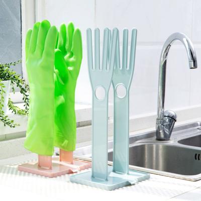 2Pcs Household Glove Drying Holder Rack with Drainboard Countertop Washing Towel Dishwashing Cleaning Glove Storage Dryer Stand Kitchen Supplies