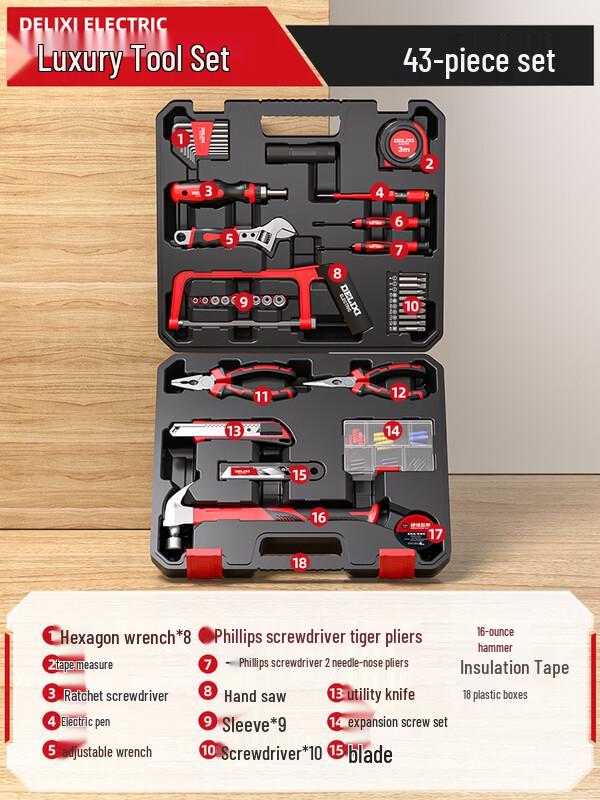 Ally 43-Piece Household Tool Set