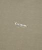 Oversized Small Authentic Logo Hoodie Beige