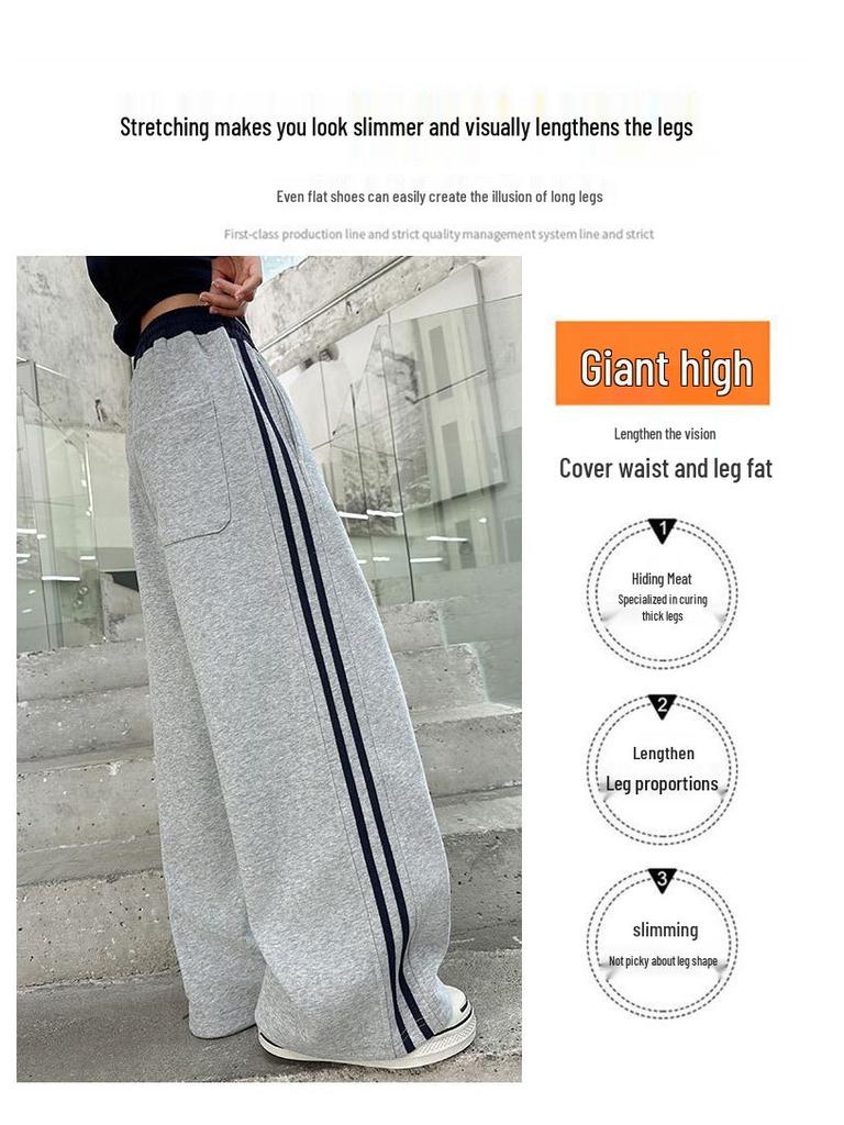 Mädchen Sweatpants mit geradem Bein und Kordelzug - Frühling/Herbst 2025 für mittlere und große Kinder, lange Hosen für Junior High Schülerinnen