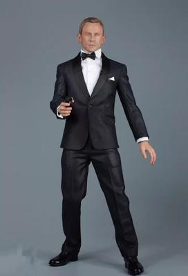 """16er Maßstab Figurenzubehör Herren Anzug Outfit Set Bankettkleid, Abendkleid""" (Kopf und Körper nicht enthalten) Schwarz"