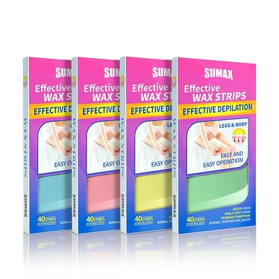 40/pcs Wax Paper Professional Hair Removal Waxing Strips Non-woven Fabric Waxing Papers Depilatory Beauty Tool for Leg Hairs
