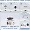 Lift And Turn Bathtub Drain Filter Drain Cover Drain Hair Catcher Tub Stopper  Water Drainage