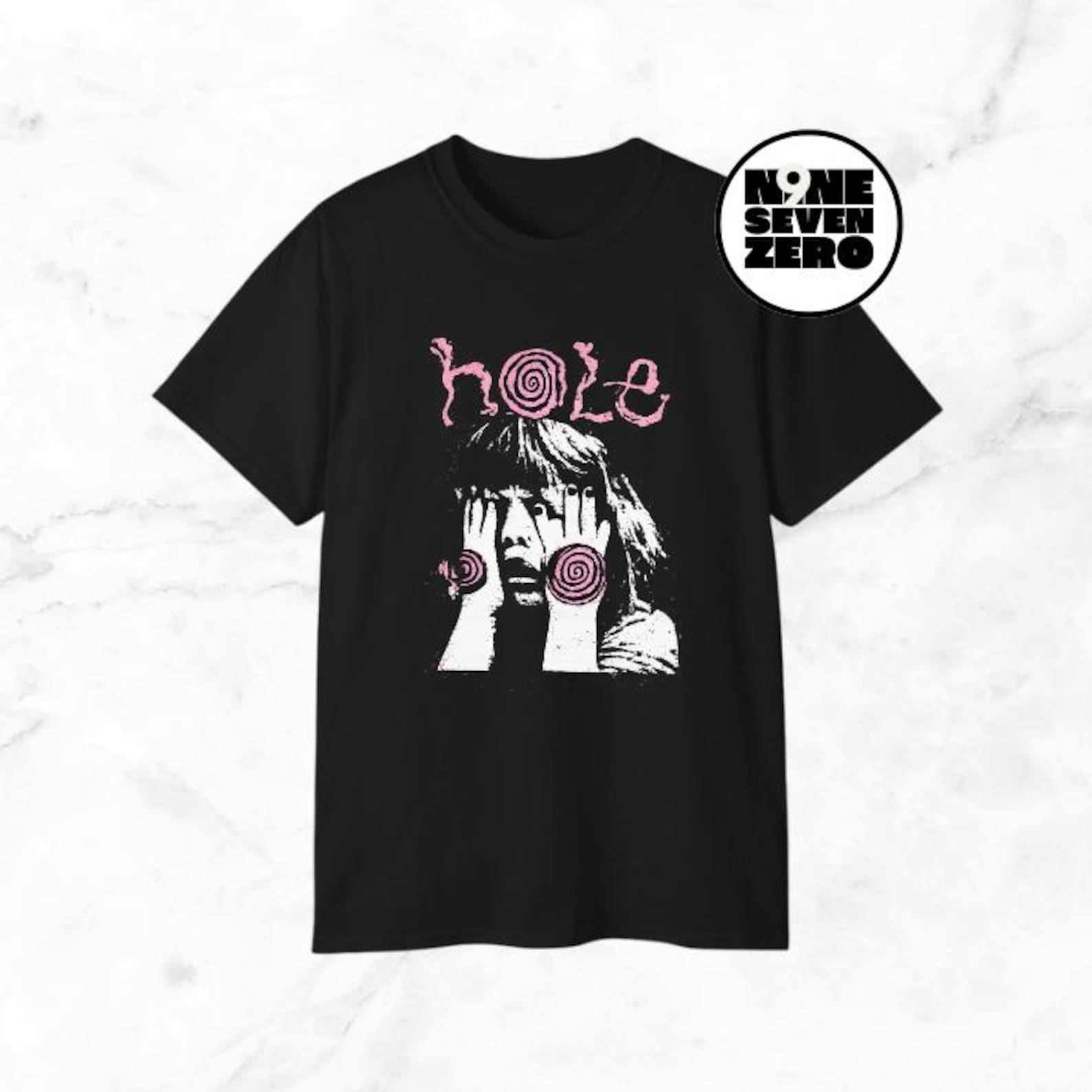 Hole Band T-Shirt, 90s Alternative Rock Music Tee, Black Cotton Unisex Shirt 2XL