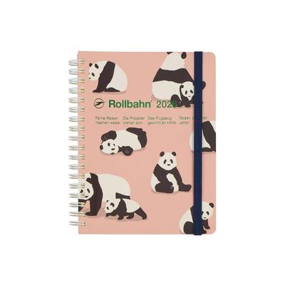 Planejador Edição Delfonics 2026 (Começa em outubro de 2025) Rollbahn Gráfico de Gantt Animal Planner Mensal Grande (Luz rosa)