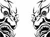 Cutting Sticker Kongo Rikishi Statue Nio-Ogre Car Sticker Decal Sticker Dress Up or Hide