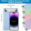 Set of 4 Plastic Mini Clipboards with Subtle Clips, Measuring 7.28X4.72inch A6,Suitable for Use in Offices,Or Outdoor Classrooms