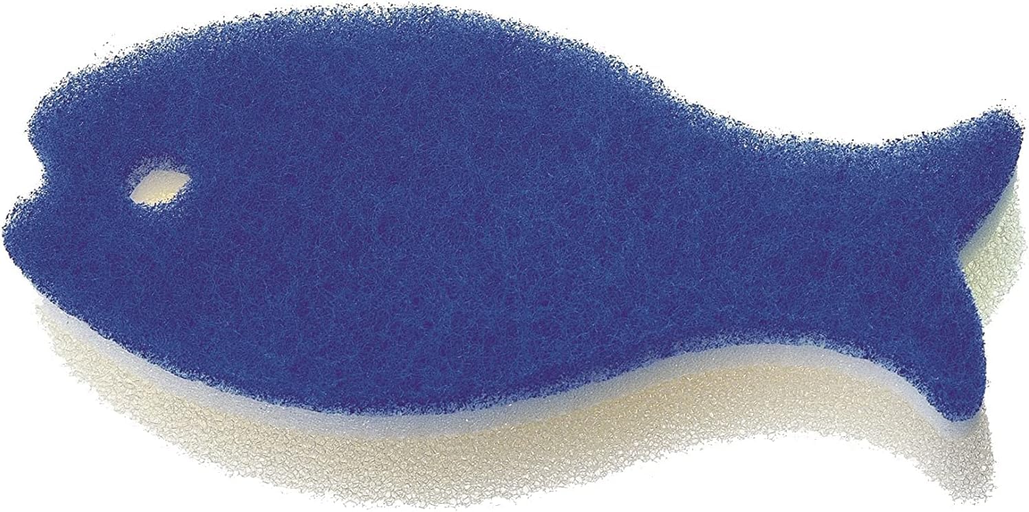 

Набор губок для мытья посуды Marna Fish 5 шт. R450B (синий) синий