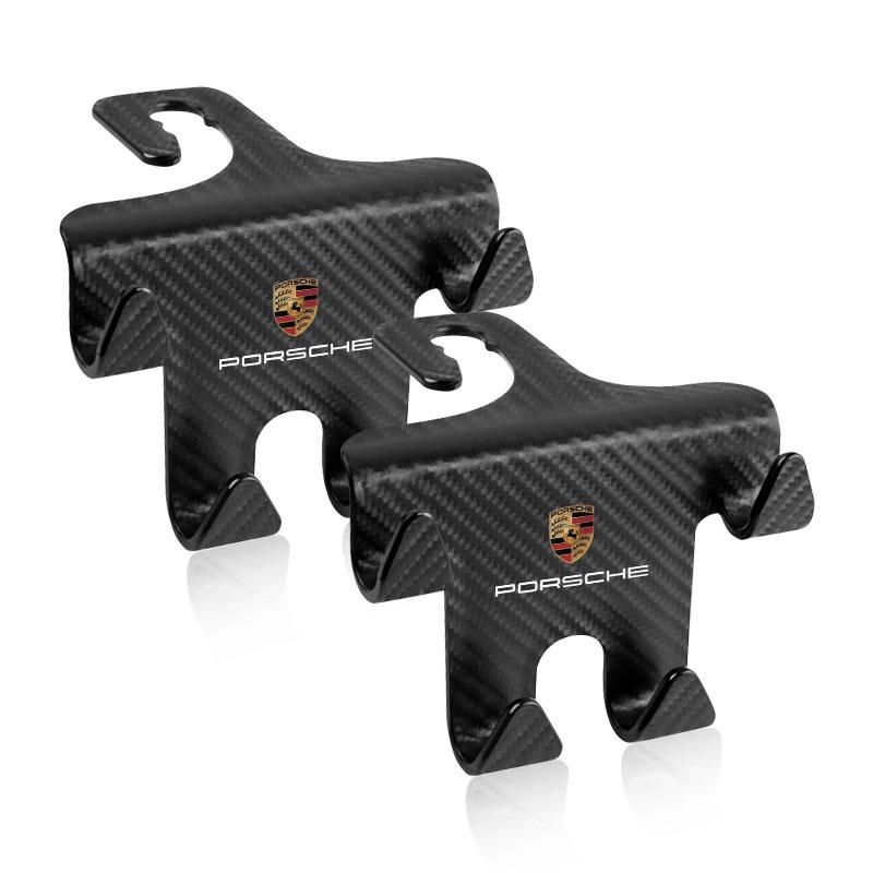 Car Seat Headrest Hook Universal Phone Holder Backseat Organizer For Porsche 911 Cayenne Panamera Macan Boxster Carrera-GT 928 944 918