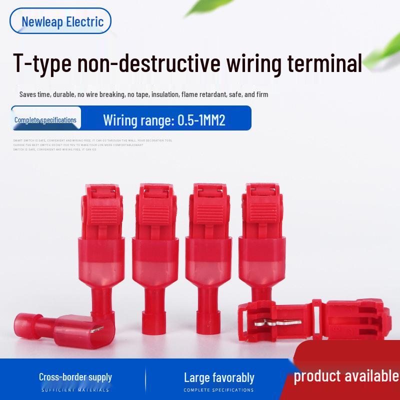 

T1 Red Quick Wiring T-Type Wire Connector (No Wire Break) червоний