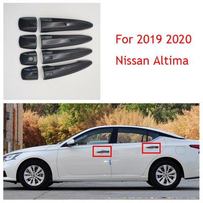 For Nissan Altima 2019 2020 Glossy Black Side Smart Lock Door Handle Covers Trim