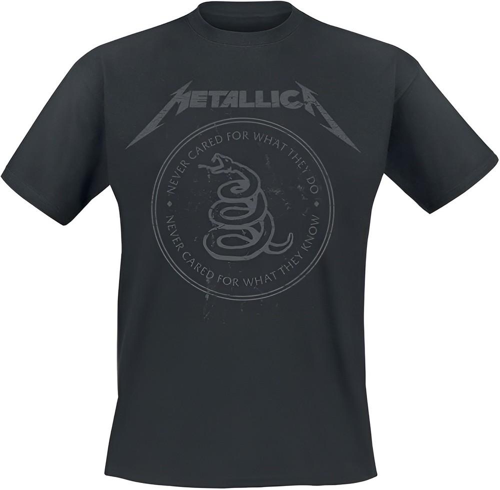 Authentic Metallica Snake Never Cared T-Shirt S-2XL NEW Unisex T-Shirt XL