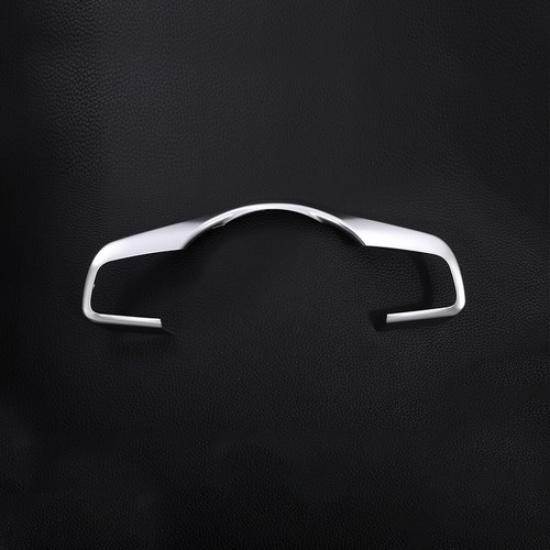 For Jaguar F-Type Silver ABS Steering Wheel Button Frame Cover Trim 2015-