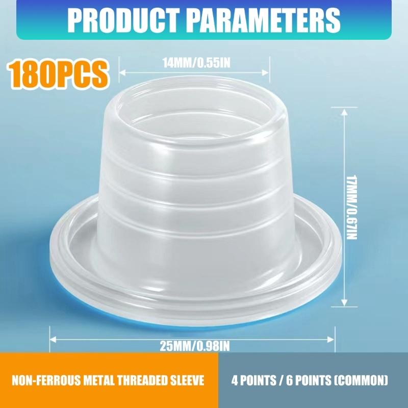 180Pcs Silicone Faucet Washers Faucet Leakproof Sealing Gasket Pipe Sealing Rings For Leakproof Seal In Kitchen Bathroom