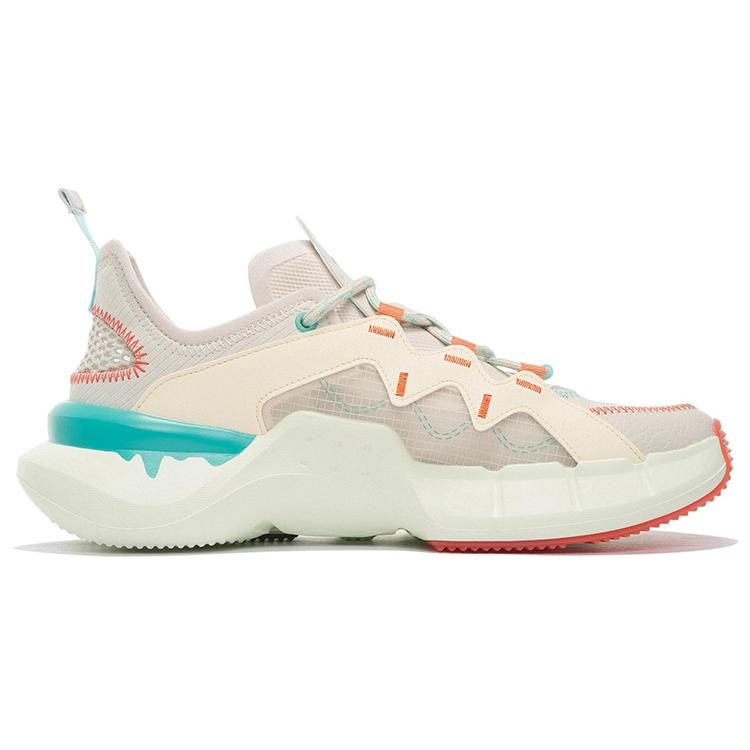 Li Ning Essence 2 .3 Lite Vintage Basketball Shoes Men's Low Top White Gray Green ABCS043-1