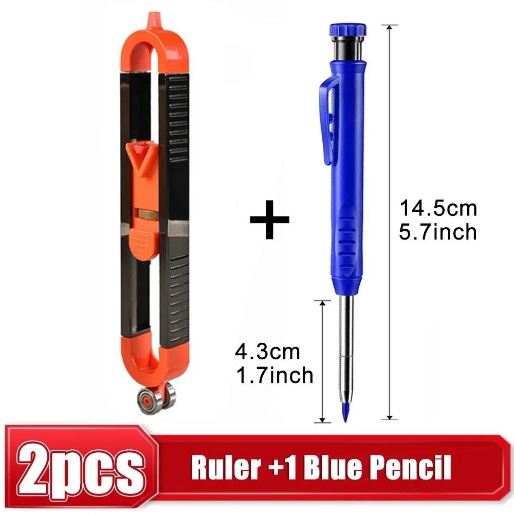 Measuring tool contour scribing ruler contour lock, precision woodworking instrument, adjustable locking contour copier
