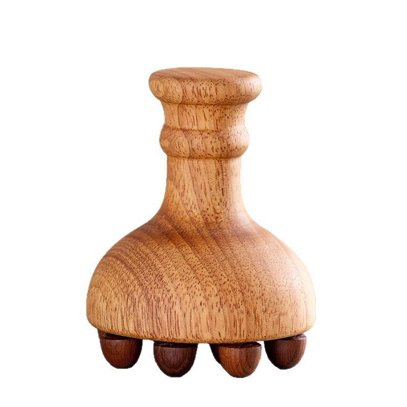 Meridian Wooden Gua Sha Massage Brush for Full Body Therapy - Abdomen, Shoulder, Neck, and Stomach Use