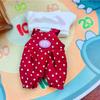 Overalls Polka Dot Set Clothes 17cm Blind Box Series Vinyl Baby Clothes Replacement Clothes Various Clothes